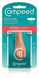Compeed Blisters on Toes για φουσκάλες στα δάκτυλα των ποδιών 8τμχ
