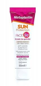 Histoplastin Sun Protection Face Cream-to-powder Tinted-Medium SPF50+ 50ml