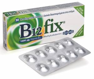 Uni-Pharma B12 Fix 1000mg 30 tabs Βιταμίνη B12