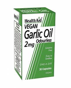 Health Aid Garlic Oil Odourless 30 caps  Έλαιο Σκόρδου 2mg άοσμο