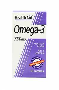 Health Aid Omega3 60caps Ωμέγα3 Λιπαρά οξέα 750mg