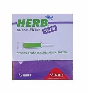 HERB Micro Filter 12 πίπες για Slim τσιγάρο