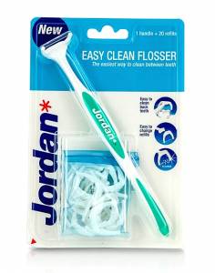 Jordan Easy Clean Flosser + 20 Ανταλλακτικά Νήματος
