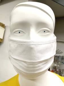 Μάσκα Υφασμάτινη Βαμβακερή Πολλαπλών Χρήσεων 1 τεμάχιο ΛΕΥΚΗ