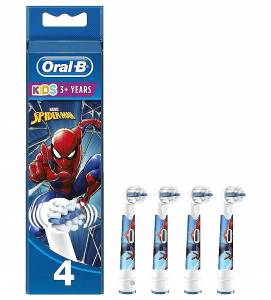 Oral-B Ανταλλακτικά για την παιδική οδοντόβουρτσα Spiderman 4τεμ