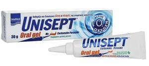 Unisept Oral Gel 30gr στοματική γέλη για άφθες ουλίτιδα περιοδοντίτιδα
