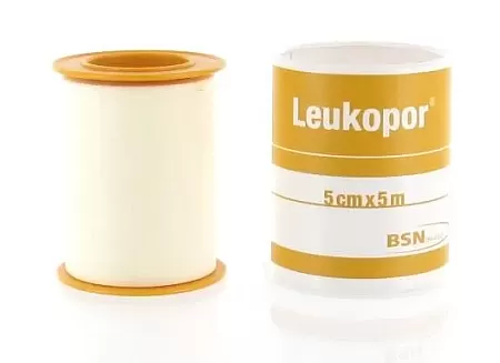 Αυτοκόλλητη ταινία στερέωσης Leukopor 5cm X 5m