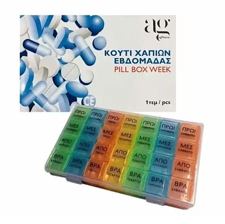 Ag Pharm Θήκη Χαπιών Εβδομαδιαία 4Χ7