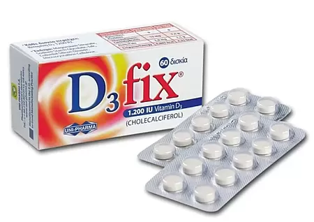D3 Fix 1200iu 60 δισκία βιταμίνη D3