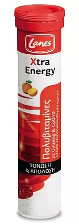 Lanes Πολυβιταμίνες Xtra Energy 20 αναβράζοντα δισκία