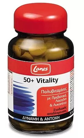 Lanes Πολυβιταμίνες 50+ Vitality 30 δισκία