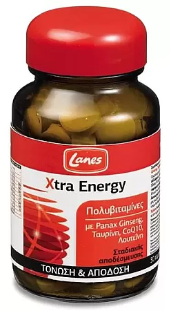 Lanes Πολυβιταμίνες Xtra Energy 30 δισκία