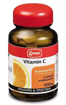 Lanes Βιταμίνη C 500mg 30 δισκία