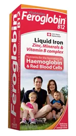 Vitabiotics Συμπλήρωμα Σιδήρου FEROGLOBIN Β12 Liquid