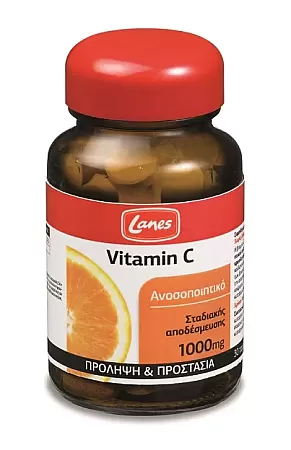 Lanes Βιταμίνη C 1000mg με Βιοφλαβονοειδή 30 ταμπλέτες