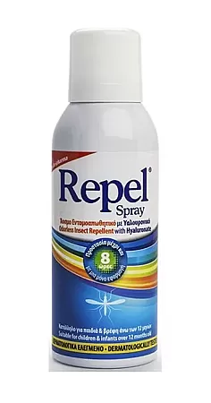 Repel Spray άοσμο εντομοαπωθητικό με υαλουρονικό 100ml