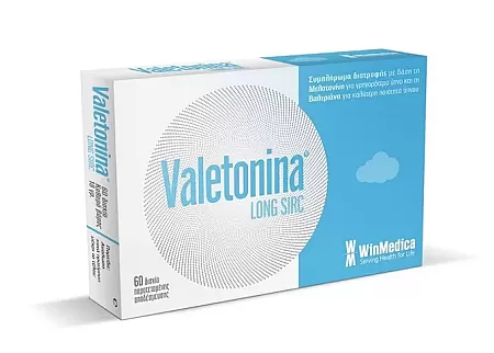Valetonina Long Sirc Μελατονίνη και Βαλεριάνα 60 δισκία