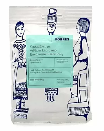 Korres Καραμέλες με Αιθέρια Έλαια από Ευκάλυπτο & Μέντα