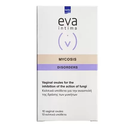 EVA Mycosis Κολπικό υπόθετο για μυκητιασικές λοιμώξεις 10 τεμ.