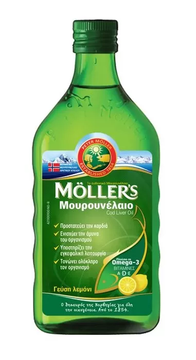Moller's Μουρουνέλαιο Λεμόνι 250ml
