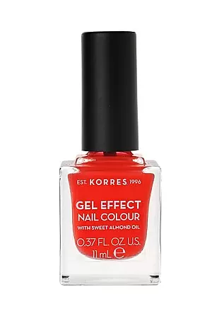 Korres Gel Effect Nail Colour Βερνίκι Νυχιών 45 Coral 11ml