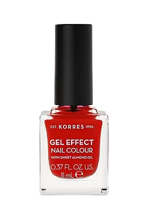 Korres Gel Effect Nail Colour Βερνίκι Νυχιών 48 Coral Red 11ml