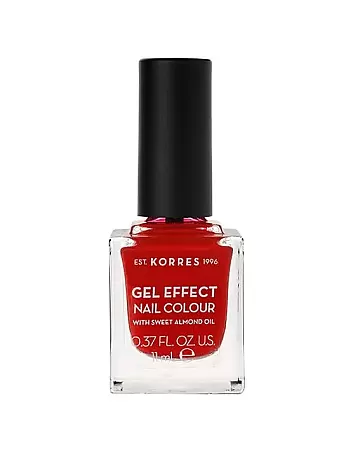 Korres Gel Effect Nail Colour Βερνίκι Νυχιών 53 Royal Red 11ml