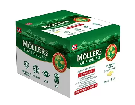 Moller's Forte Μουρουνέλαιο Omega-3 150caps