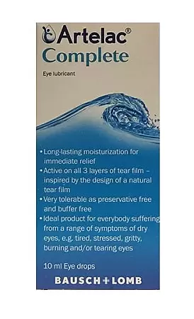 Bausch & Lomb Artelac Complete Λιπαντικό Οφθαλμικό Διάλυμα 10ml