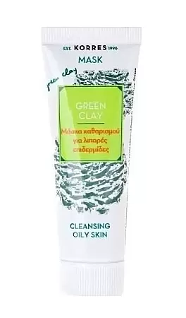 Korres Green Clay Μάσκα Καθαρισμού Λιπαρές Επιδερμίδες 18ml