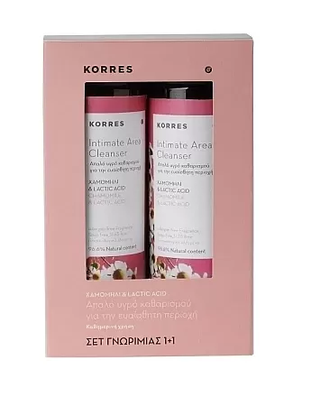 Korres Intimate Area Cleanser 2X250ml για την ευαίσθητη περιοχή
