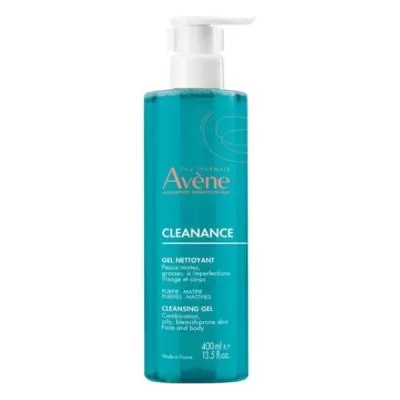 Avene Cleanance Gel Nettoyant Τζελ καθαρισμού προσώπου 400ml