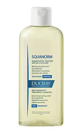 Ducray Squanorm Shampoo Grasses 200ml Λιπαρή Πιτυρίδα