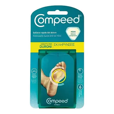 Compeed Callous Medium Επιθέματα για Σκληρύνσεις Μεσαία 6τεμ