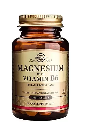 Solgar Magnesium with Vitamin B6 100 ταμπλέτες