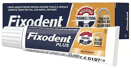 Fixodent Plus Στερεωτική Κρέμα Τεχνητής Οδοντοστοιχίας 40gr