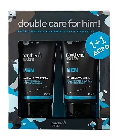 Panthenol Extra Men Face & Eye Cream 75ml & After Shave Balm 75ml