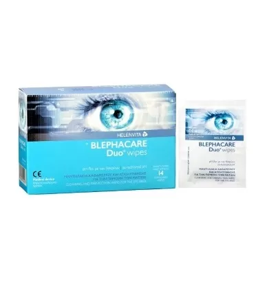 Helenvita BlephaCare Duo Υγρά Μαντηλάκια 14τμχ