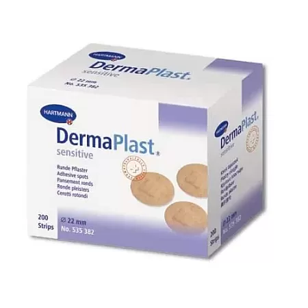 Hartmann Dermaplast Sensitive Spots 200τμχ Στρογγυλά Τραυμαπλάστ