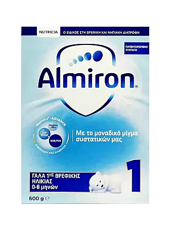 Nutricia Almiron 1 Γάλα 1ης Βρεφικής Ηλικίας 600gr