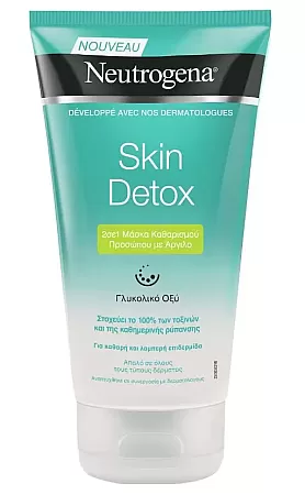 Neutrogena Skin Detox 2 in 1 Clay Wash Mask 150ml