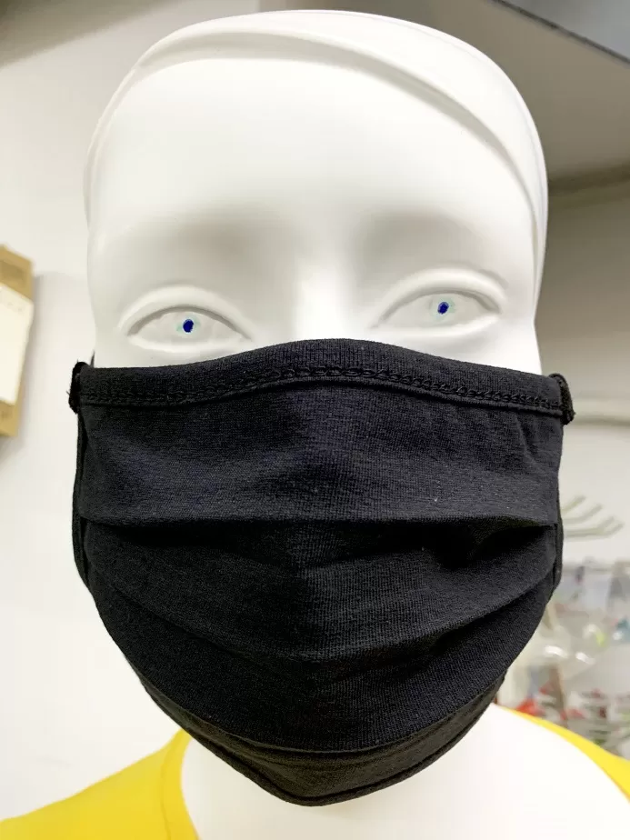 Μάσκα Υφασμάτινη Βαμβακερή Πολλαπλών Χρήσεων 1 τεμάχιο ΜΑΥΡΗ