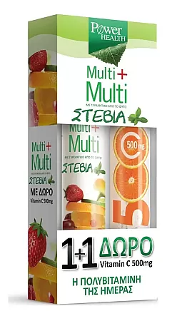 Power Health Multi+Multi Πολυβιταμίνη + Δώρο Vitamin C 500mg