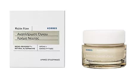 Korres Λευκή Πεύκη Αναπλήρωση Όγκου Κρέμα Νύχτας 40ml