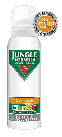 Jungle Formula Strong Soft Care No Touch αντικουνουπικό σπρέι 125ml