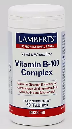Lamberts Vitamin B-100 Complex 60 ταμπλέτες