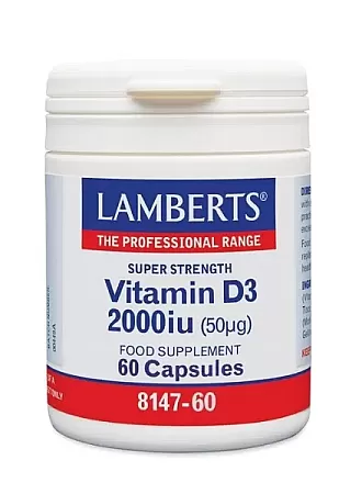Lamberts Vitamin D3 2000iu 60 κάψουλες