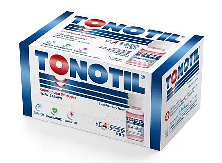 Tonotil με 4 Αμινοξέα & B12 Πόσιμο 15 Φιαλίδια x 10ml