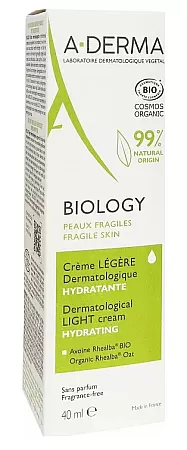 A-Derma Dermatological Light Cream Hydrating Biology 40ml