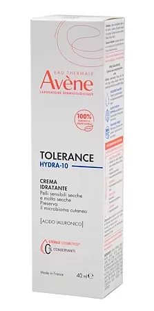 Avene Tolerance Hydra-10 24ωρη Ενυδατική Κρέμα Προσώπου 40ml